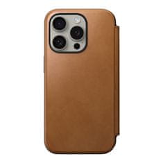 Nomad Modern Leather Folio, english tan - iPhone 15 Pro