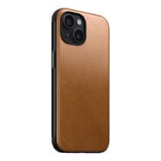 Nomad Modern Leather Case, english tan - iPhone 15