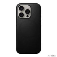 Nomad Modern Leather Case, black - iPhone 15 Pro