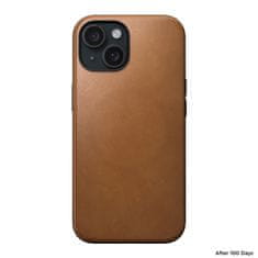 Nomad Modern Leather Case, english tan - iPhone 15