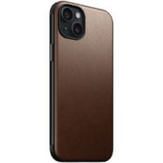 Nomad Modern Leather Case, brown - iPhone 15 Plus