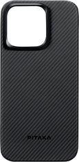 Pitaka MagEZ 4 600D case, black/grey twill - iPhone 15 Pro Max