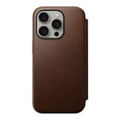 Nomad Modern Leather Folio, brown - iPhone 15 Pro