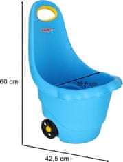 KIK Multifunkčný vozík na kolieskach modrý