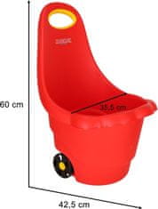 KIK Multifunkčný vozík na kolieskach červený