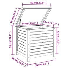 Petromila vidaXL Záhradný úložný box 60x50x55 cm masívne akáciové drevo