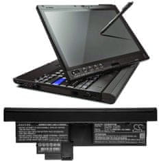CameronSino Batérie pre Lenovo Thinkpad X200, X200s Tablet PC, 4400 mAh, Li-Ion