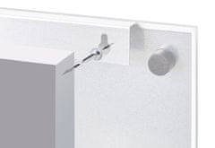 Zeller Tabuľa, nástenka na poznámky magnetická, sklenená, biela 40x40cm
