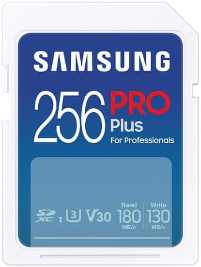 SAMSUNG PRO Plus SDXC 256GB / CL10 UHS-I U3 / V30