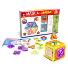 KIK Magnetická stavebnica Magical Magnet - 20 dielov