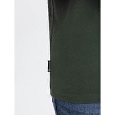 OMBRE Pánske tričko s vreckom s nášivkou V4 OM-TSCT-0109 tmavo olivová MDN125230 S