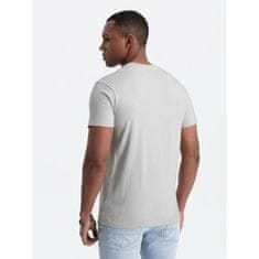 OMBRE Pánske tričko s vreckom a nášivkou V2 OM-TSCT-0109 svetlozelené MDN125229 XXL