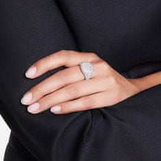 Swarovski Výrazný prsteň s čírymi krištáľmi Meteora 568424 (Obvod 55 mm)