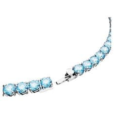 Swarovski Oslnivý náhrdelník s modrými zirkónmi Matrix Tennis 5661187