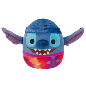 SQUISHMALLOWS Disney Stitch v čiapke a tričku, 20 cm