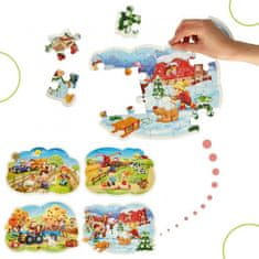 KIK Baby puzzle 4 ročné obdobia, 4v1 