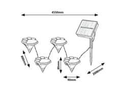 Rabalux Solární lampy 77001 Wigry LED IP44 0,06W černá 3000K