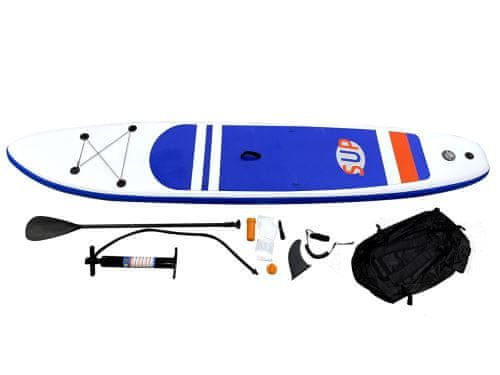 KIK KX3994 Nafukovací paddleboard s príslušenstvom šedá 320 cm