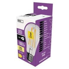 EMOS LED žiarovka Filament A60 / E27 / 7,8W (75W) / 1060 lm / teplá biela