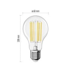 EMOS LED žiarovka Filament A60 A CLASS / E27 / 7,2 W (100 W) / 1521 lm / neutrálna biela