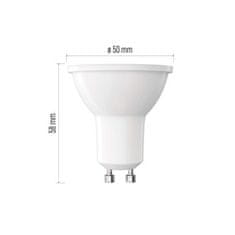 EMOS LED žiarovka Classic MR16 biela/ GU10 / 3 W (32 W) / 345 lm / Neutrálna biela