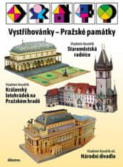 Josef Kropáček: Vystřihovánky - Pražské památky - Národní divadlo - Staroměstská radnice - Letohrádek královny Anny