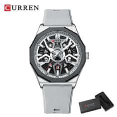 Curren Pánske módne hodinky CURREN 8437 s príležitostnými silikónovými remienkami, quartzovým strojčekom, automatickým dátumom a svietiacimi ručičkami (model 8437)"