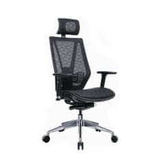 Dalenor Ergonomická kancelárska stolička Tech Line, sieťovina, čierna