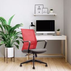 Dalenor Konferenčná stolička Smart, textil, červená