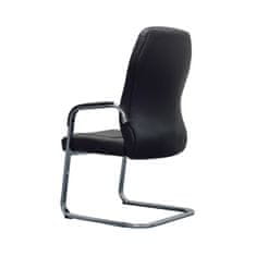 Dalenor Konferenčná stolička Crono (SET 2 ks), syntetická koža, čierna