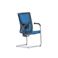 Dalenor Konferenčná stolička Snow (SET 2 ks), textil, tmavomodrá