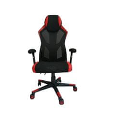 Dalenor Herné kreslo Gaming Soft, textil, čierna / červená