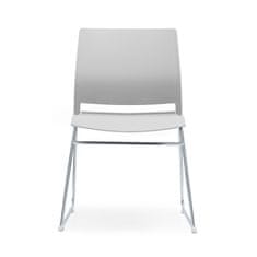 Dalenor Konferenčné stoličky Gardena (SADA 4 ks) plastové, biele