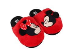 Disney Papuče Mickey DISNEY červeno-čierne pre ženy, teplé, hrubá podrážka. 40-41 EU