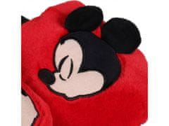 Disney Papuče Mickey DISNEY červeno-čierne pre ženy, teplé, hrubá podrážka. 38-39 EU