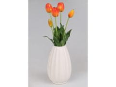 sarcia.eu Silikónové tulipány, oranžové, ako živé, kytica 5 kusov 