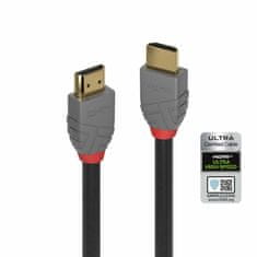 Lindy Kábel HDMI M/M 2m, Ultra High Speed+Eth, HDMI 2.1, 10K@120Hz, 48G, G pozl. kon., čierny, Anthra Line