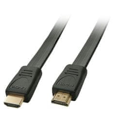 Lindy Kábel HDMI M/M 4.5m, Ultra High Speed+Eth, 4K@60Hz, HDMI 2.0, 10.2G, G pozl. kon., čierny, plochý