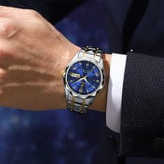 POEDAGAR POEDAGAR 615 Nové vodotesné žiariace pánske módne luxusné hodinky 