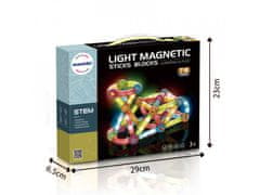 Mamido Magnetická svietiaca stavebnica 76 dielov