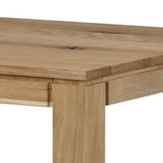Autronic - Stůl jídelní 160x90x75 cm, masiv dub, povrchová úprava olejem - DS-F160 DUB