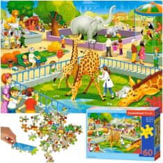 KIK Castorland Puzzle ZOO 60 dielikov