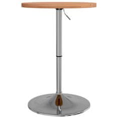 Petromila vidaXL Barový stolík Ø50x90,5 cm, bukový masív