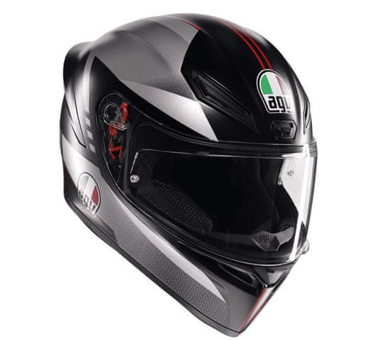 AGV K1 S E2206 LAP MATT BLACK/GREY/RED