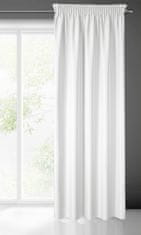 DESIGN 91 Hotový dekoračný záves s riasiacou páskou - Rita, biely 140 x 270 cm