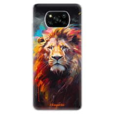 iSaprio Silikónové puzdro - Abstract Lion pre Xiaomi Poco X3 Pro / X3 NFC