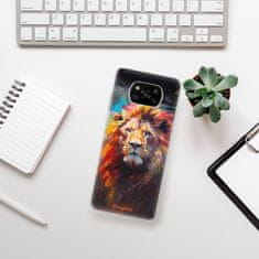 iSaprio Silikónové puzdro - Abstract Lion pre Xiaomi Poco X3 Pro / X3 NFC