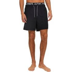 Jack&Jones Pánske kúpacie kraťasy JPSTFIJI Regular Fit 12227254 Black (Veľkosť S)