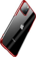 BASEUS pouzdro pro Apple iPhone 11 Pro Shining transparentní-červená