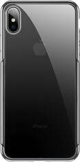 BASEUS pouzdro pro iPhone XS Max Shining transparentní-stříbrná